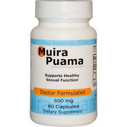 Advance Physician Formulas, Inc. Muira Puama, 500mg, 60 Capsules