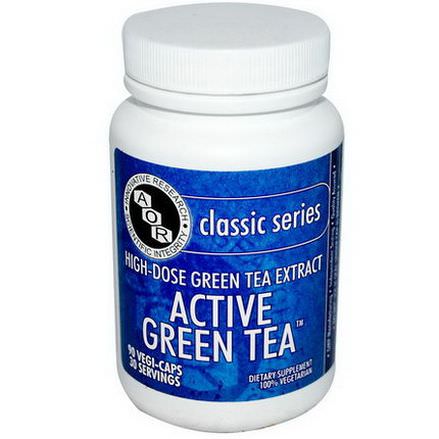 Advanced Orthomolecular Research AOR, Classic Series, Active Green Tea, 90 Veggie Caps