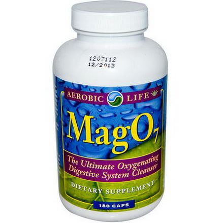 Aerobic Life, MagO7, Oxygenating Digestive System Cleanser, 180 Capsules