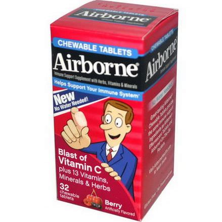 AirBorne, Chewable Tablets, Berry, 32 Chewable Tablets