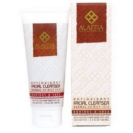 Alaffia, Antioxidant Facial Cleanser, Rooibos&Shea 100ml