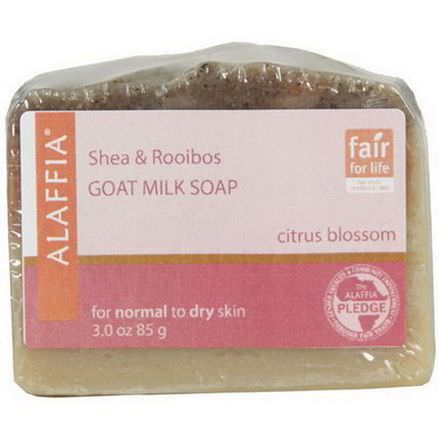 Alaffia, Shea&Rooibos Goat Milk Soap, Citrus Blossom 85g