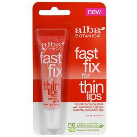 Alba Botanica, Fast Fix, for Thin Lips 7g