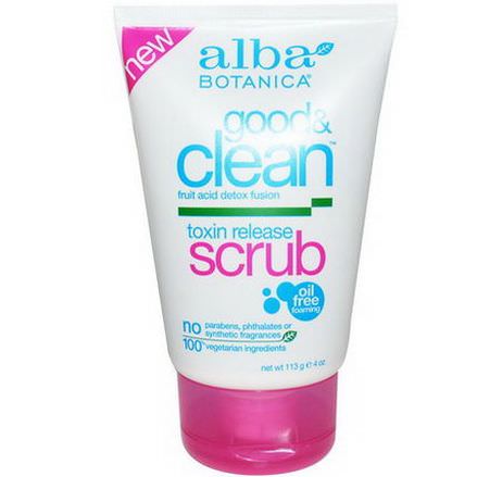 Alba Botanica, Good&Clean, Toxin Release Scrub 113g