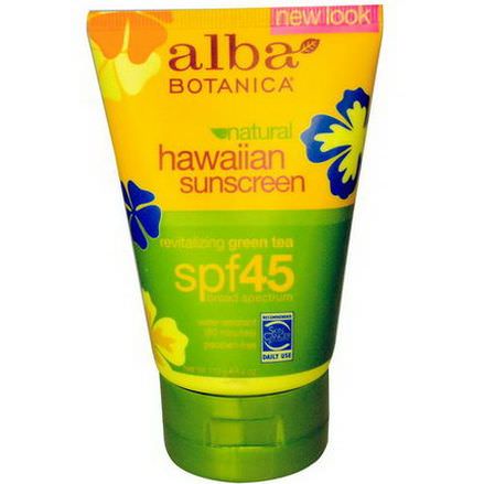 Alba Botanica, Hawaiian Sunscreen, SPF 45 113g