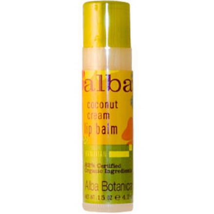 Alba Botanica, Lip Balm, Coconut Cream 4.2g