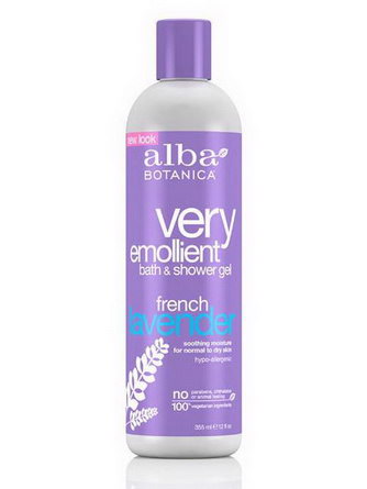 Alba Botanica, Very Emollient Bath&Shower Gel, French Lavender 355ml