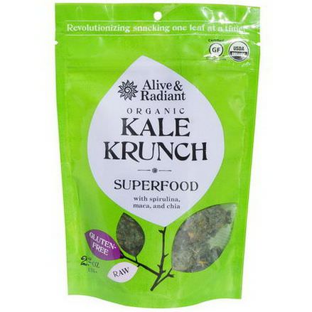 Alive&Radiant, Organic Kale Krunch, Superfood 63g