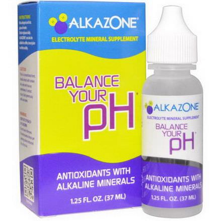 Alkazone, Balance Your pH, Antioxidants with Alkaline Minerals 37ml