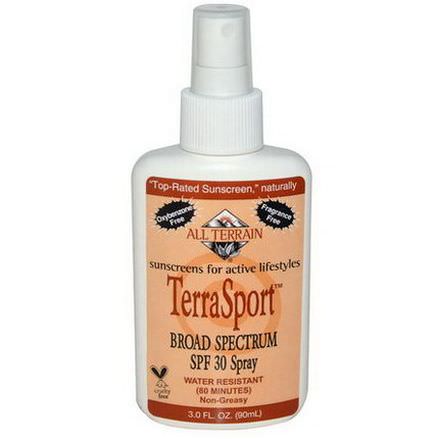 All Terrain, TerraSport, Sunscreen Broad Spectrum SPF 30 Spray 90ml