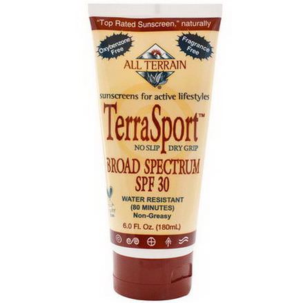 All Terrain, TerraSport, Sunscreen, SPF 30, Fragrance Free 180ml