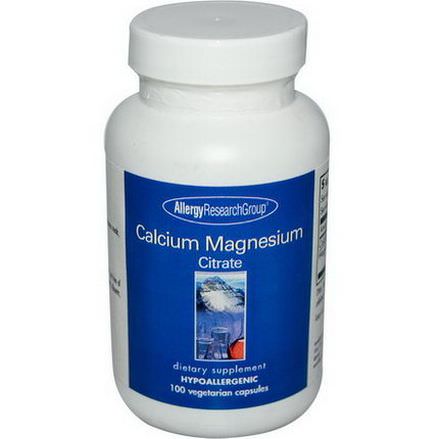 Allergy Research Group, Calcium Magnesium Citrate, 100 Veggie Caps