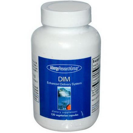 Allergy Research Group, DIM, Enhanced Delivery System, 120 Veggie Caps