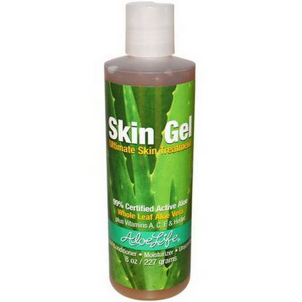 Aloe Life International, Inc, Skin Gel, Ultimate Skin Treatment, Unscented 227g