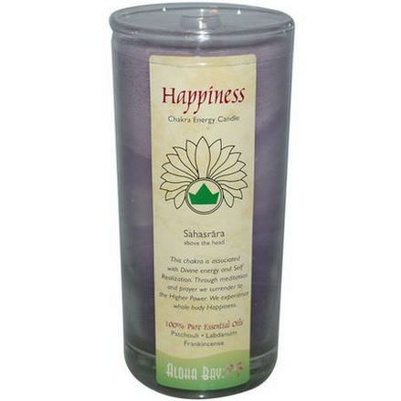 Aloha Bay, Chakra Energy Candle, Happiness, 11 oz