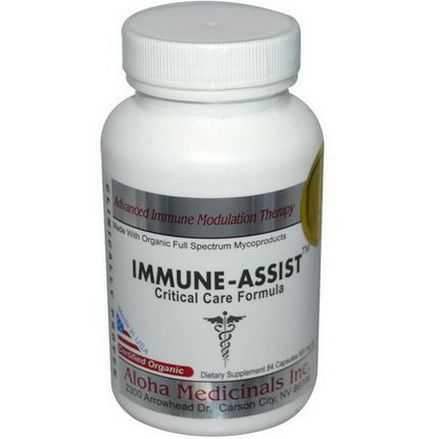 Aloha Medicinals Inc. Immune-Assist, Critical Care Formula, 500mg, 84 Capsules