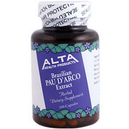 Alta Health, Brazilian Pau D'Arco Extract, 100 Capsules