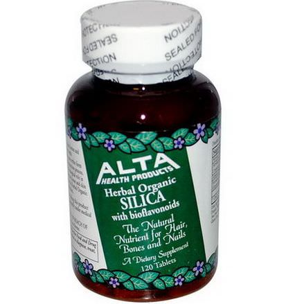 Alta Health, Herbal Organic Silica with Bioflavonoids, 120 Tablets