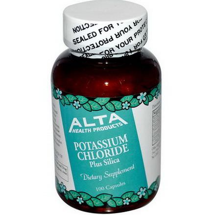 Alta Health, Potassium Chloride, Plus Silica, 100 Capsules