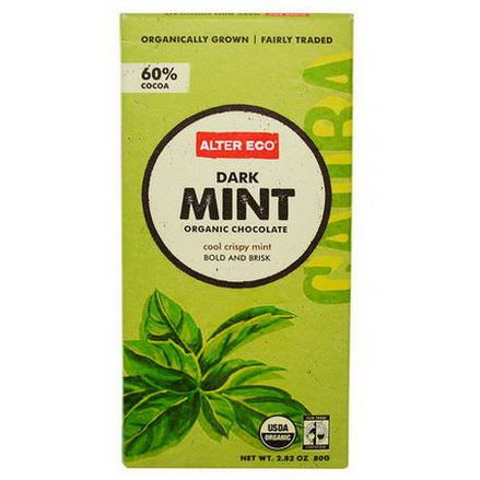 Alter Eco, Organic Chocolate, Dark Mint 80g