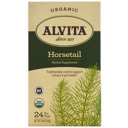 Alvita Teas, Organic, Horsetail Tea, Caffeine Free, 24 Tea Bags 48g
