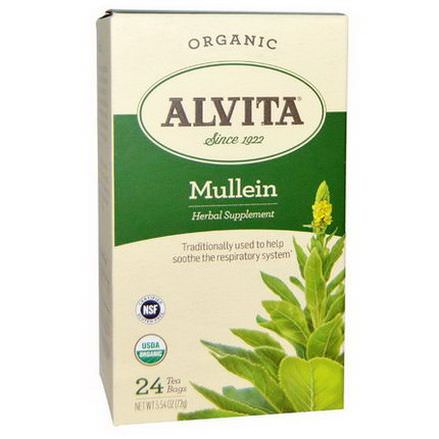Alvita Teas, Organic Mullein, 24 Tea Bags 72g