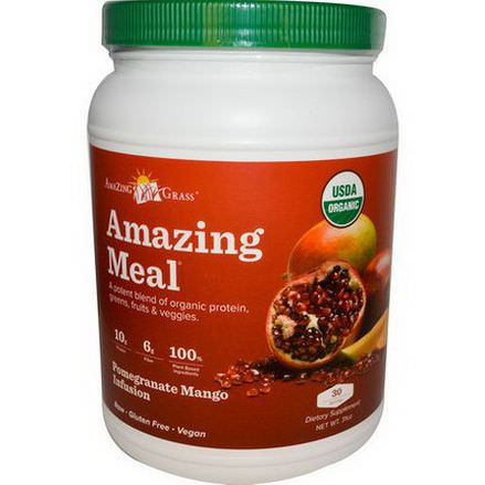 Amazing Grass, Amazing Meal, Pomegranate Mango Infusion, 31 oz
