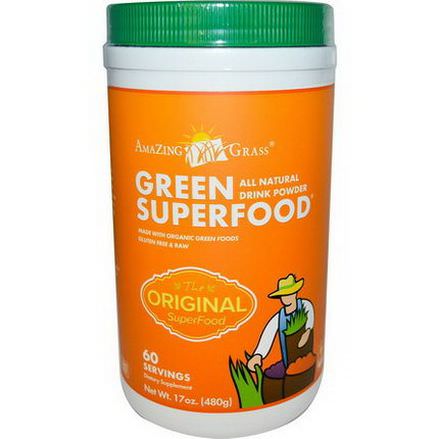Amazing Grass, Green Super Food, All Natural Drink Powder 480g