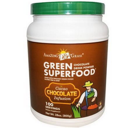 Amazing Grass, Green SuperFood, Chocolate Drink Powder 800g