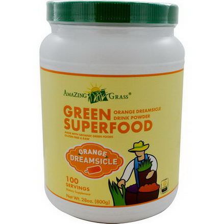 Amazing Grass, Green SuperFood, Orange Dreamsicle Drink Powder 800g