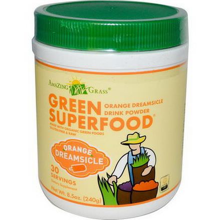 Amazing Grass, Green SuperFood, Orange Dreamsicle Drink Powder 240g