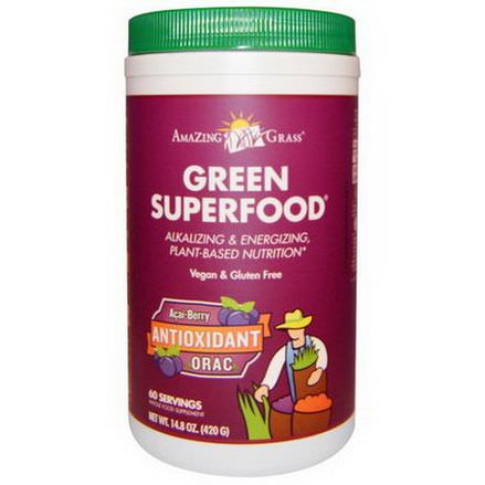 Amazing Grass, Green Superfood, Acai-Berry Antioxidant ORAC 420g