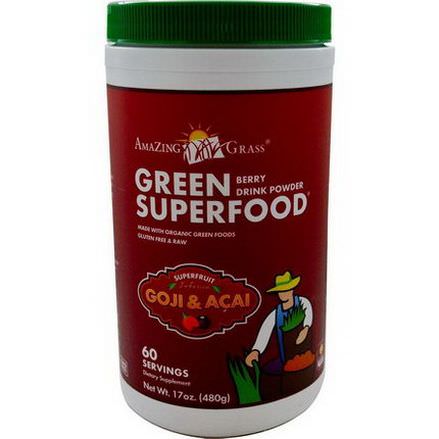 Amazing Grass, Green Superfood, Berry Drink Powder 480g