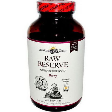 Amazing Grass, Raw Reserve, Green Superfood, Berry 240g