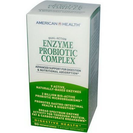 American Health, Enzyme Probiotic Complex, 90 Veggie Caps