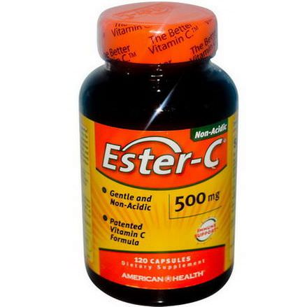 American Health, Ester-C, 500mg, 120 Capsules