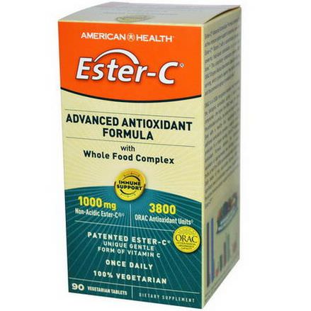 American Health, Ester- C, Advanced Antioxidant Formula with Whole Food Complex, 90 Veggie Tablets