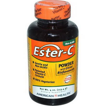 American Health, Ester-C, Powder with Citrus Bioflavonoids 113.4g