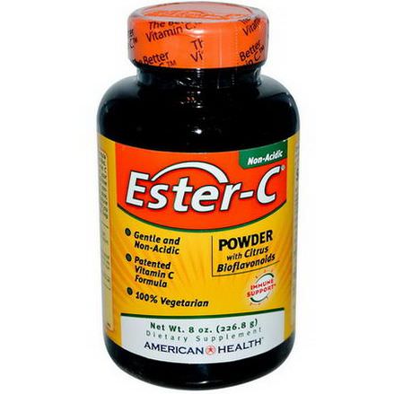 American Health, Ester-C, Powder with Citrus Bioflavonoids 226.8g