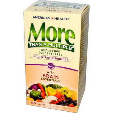American Health, More Than A Multiple with Brain Essentials, 90 Tablets