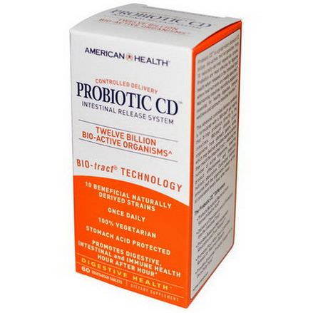 American Health, Probiotic CD, Intestinal Release System, 60 Veggie Tabs