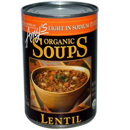 Amy's, Organic Soups, Lentil, Light in Sodium 411g