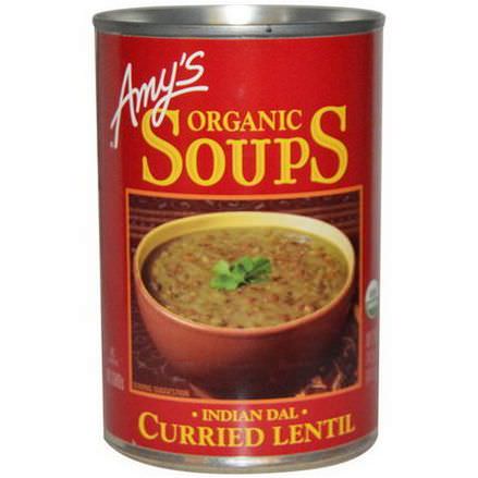 Amy's, Soups, Curried Lentil, Indian Dal 411g