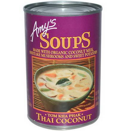 Amy's, Soups, Tom Kha Phak, Thai Coconut 400g