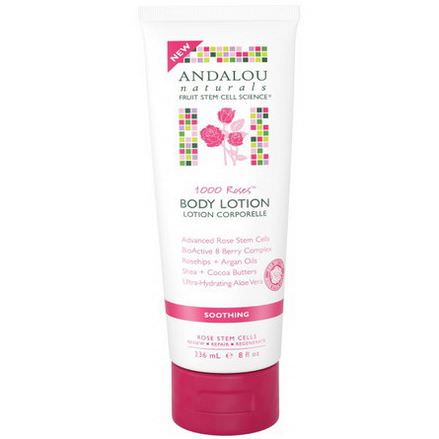 Andalou Naturals, 1000 Roses, Body Lotion, Soothing 236ml