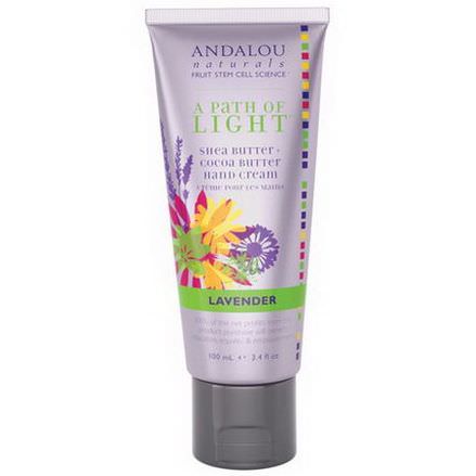 Andalou Naturals, A Path of Light, Shea Butter Cocoa Butter Hand Cream, Lavender 100ml