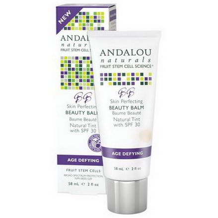 Andalou Naturals, BB Skin Perfecting Beauty Balm, Natural Tint with SPF 30, Age Defying 58ml