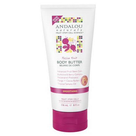 Andalou Naturals, Body Butter, Passion Fruit, Smoothing 236ml