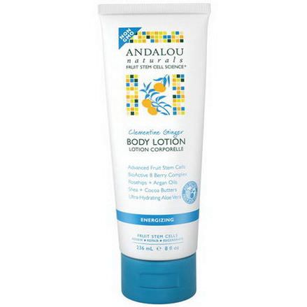 Andalou Naturals, Body Lotion, Clementine Ginger, Energizing 236ml