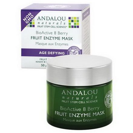 Andalou Naturals, Fruit Enzyme Mask, BioActive 8 Berry, Age Defying 50g